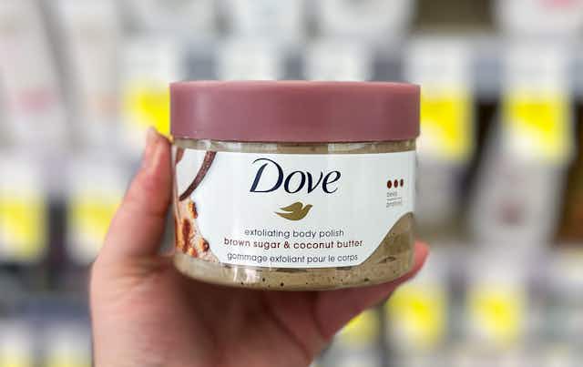 Dove Exfoliating Body Scrub, as Low as $3.44 on Amazon (Reg. $6.97) card image