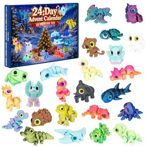 3D Printed Animals Advent Calendar