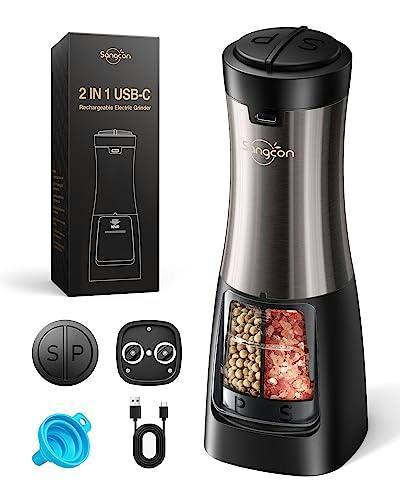 2-in-1 Electric Salt and Pepper Grinder