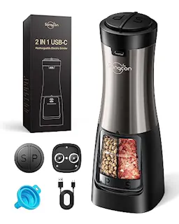 2-in-1 Electric Salt and Pepper Grinder