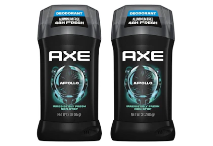 2 Axe Deodorant Sticks