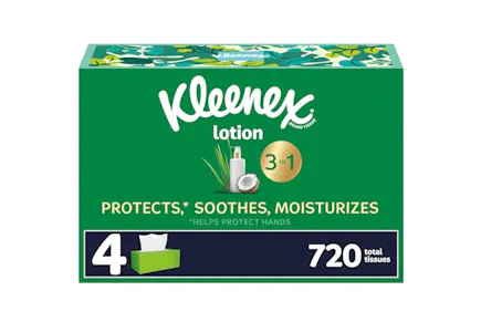 Kleenex Facial Tissues 4-Pack