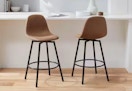 2-count brown counter stool