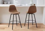 2-count brown counter stool