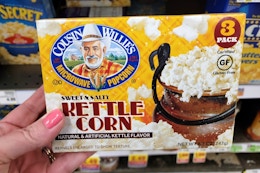 BOGO Free Cousin Willie's Popcorn at Kroger card image