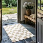 Checkered Plaid Area Rug