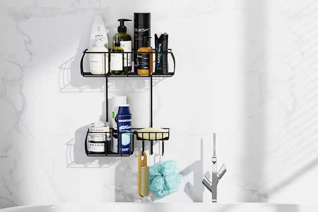 Top-Selling Hanging Shower Caddy, Marked Down to Only $17.99 on Amazon card image