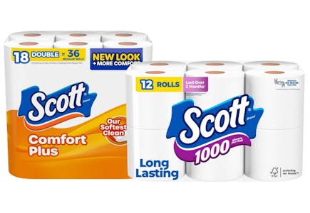 2 Scott Toilet Paper Packs