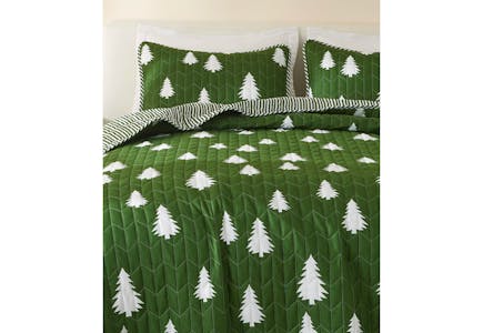 Olive and White Little Trees