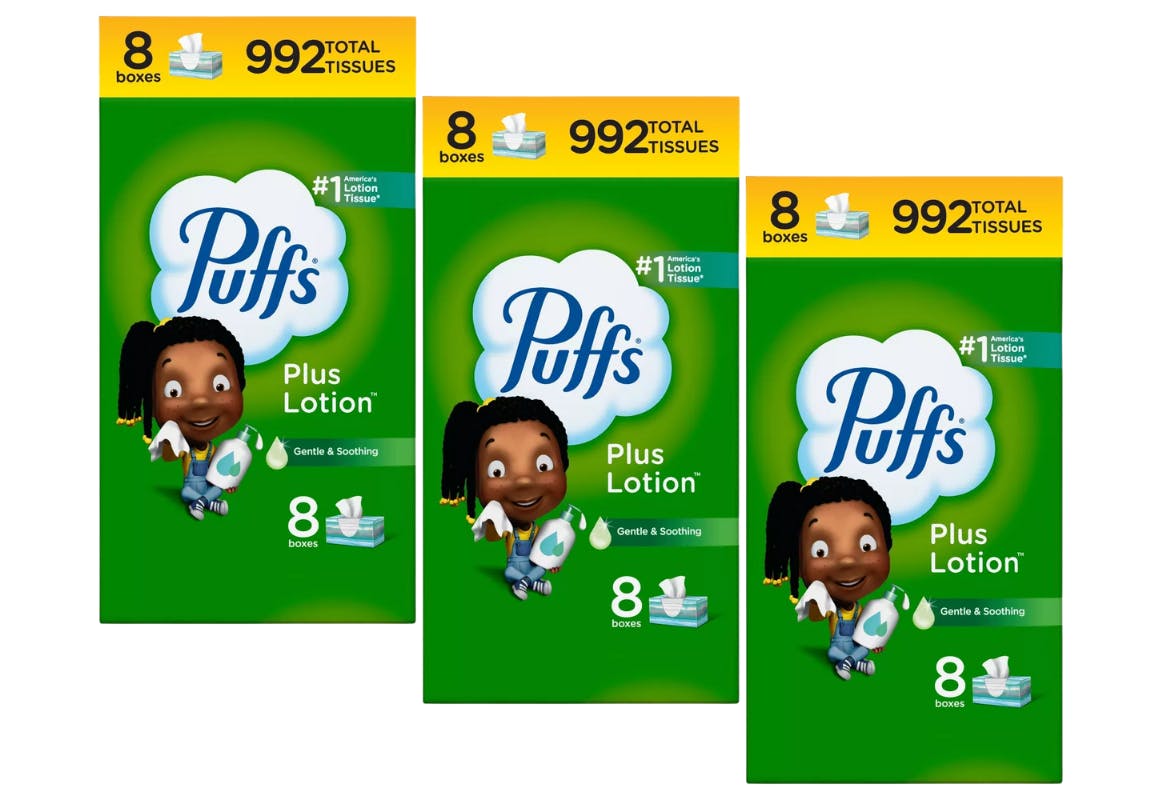 3 Puffs Facial Tissue 8-Packs