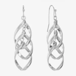 Twisted Orbital Drop Earrings