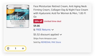 Face Moisturizer Retinol Cream