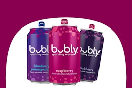 Bubly Sparkling Water 18-Pack, as Low as $8.50 on Amazon card image