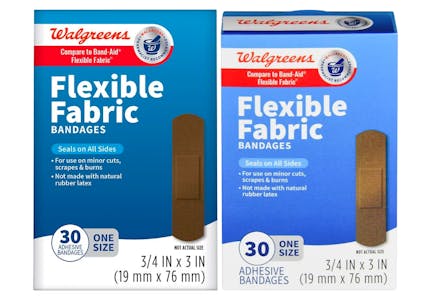 2 Walgreens Fabric Bandages