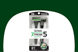 dollar general schick xtreme 5 razors on green and white background