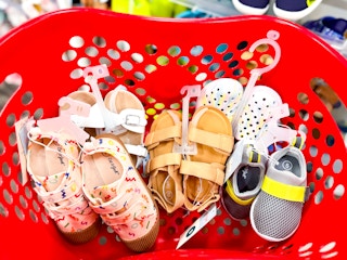 Toddler/Kids' Shoes in Target shopping basket