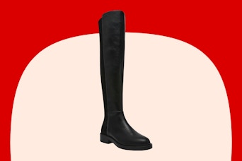 Stock image of black DV Dolce Vita Women's Panna 50/50 Over the Knee Boot