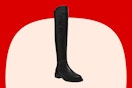 Stock image of black DV Dolce Vita Women's Panna 50/50 Over the Knee Boot
