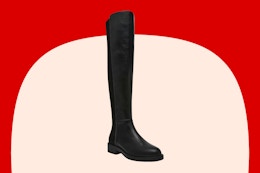 Stock image of black DV Dolce Vita Women's Panna 50/50 Over the Knee Boot