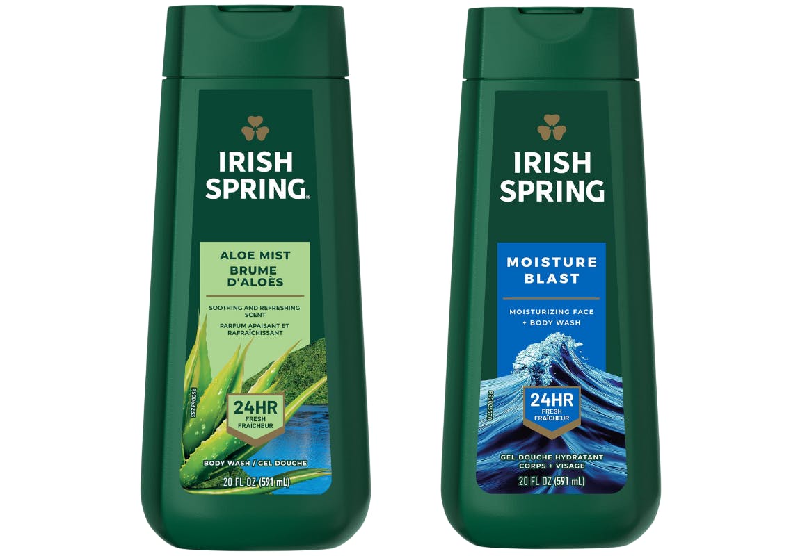 2 Irish Spring Body Washes