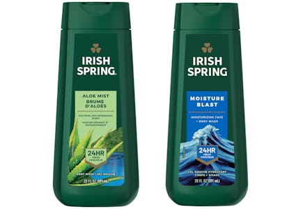 2 Irish Spring Body Washes