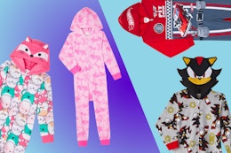 Kids Hooded Pajama Suit: Squishmallow, Barbie, Hot Wheels & Sonic