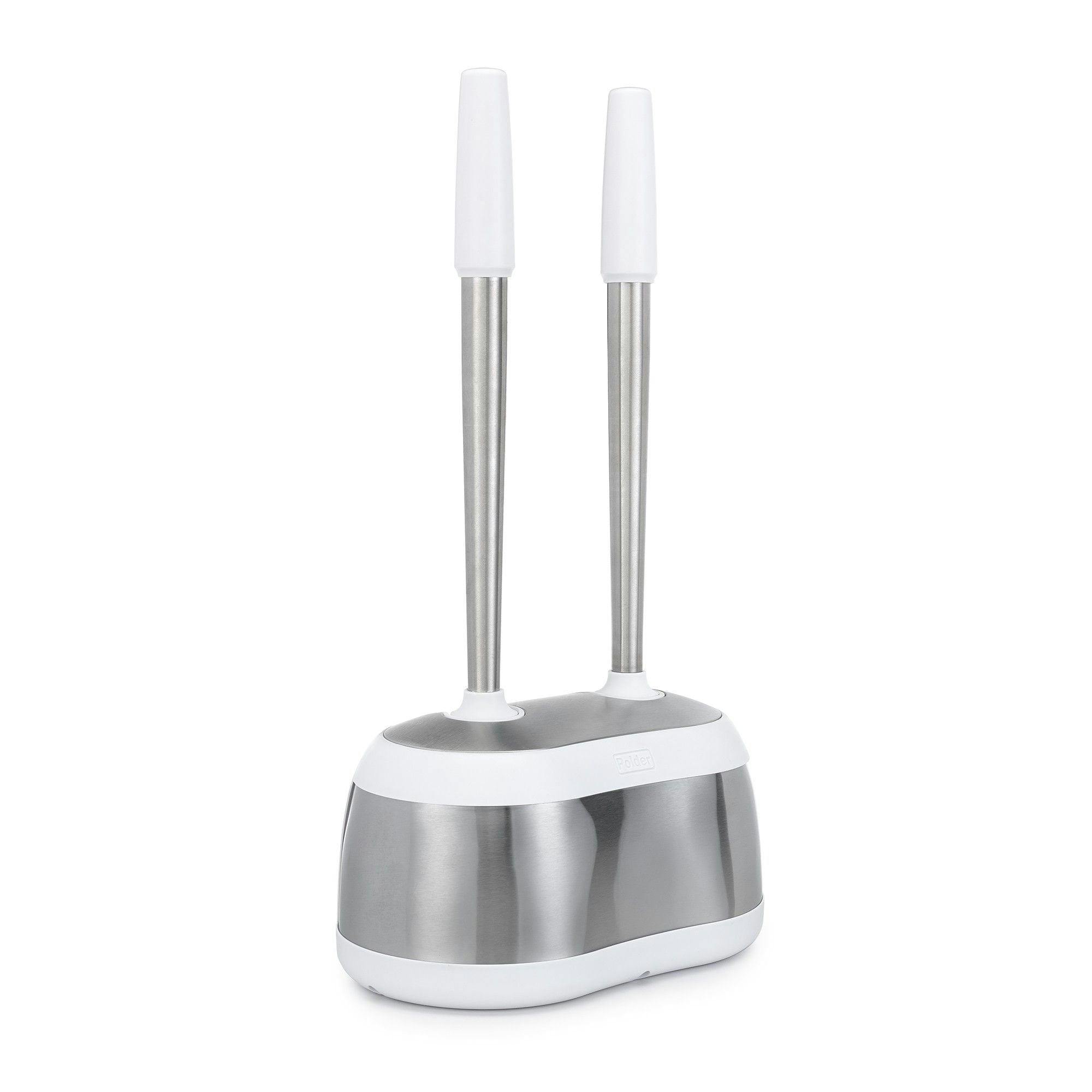 Polder Toilet Brush and Plunger Caddy