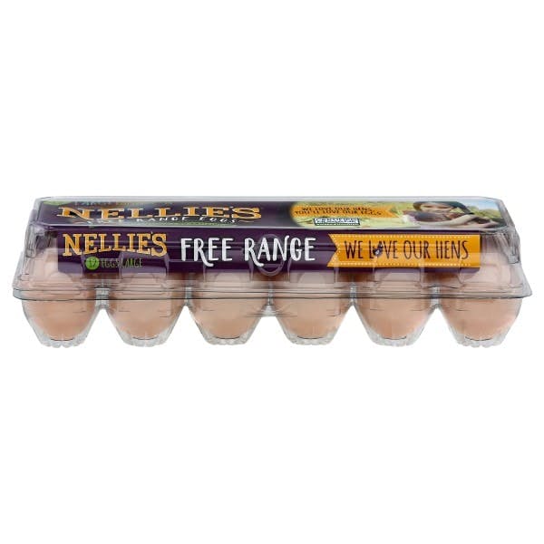 2 Nellie's Free Range Eggs Cartons