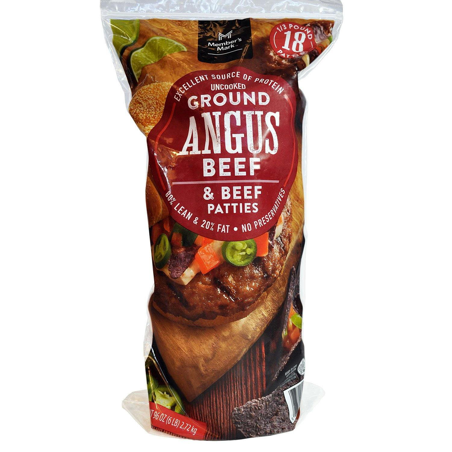 Member's Mark Ground Beef Patties Pack