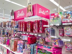 The Barbie display in the toy section of Target