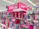 The Barbie display in the toy section of Target