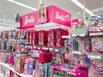The Barbie display in the toy section of Target