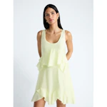 Scoop Women's Mini Ruffle Tank Dress