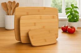Farberware 3-Piece Bamboo Cutting Board Set, Only $8.19 on Amazon card image