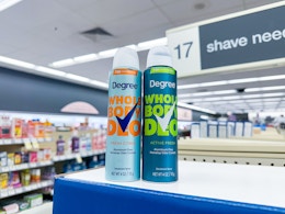 Degree Whole Body Sprays for $1.50 Each at Walgreens card image