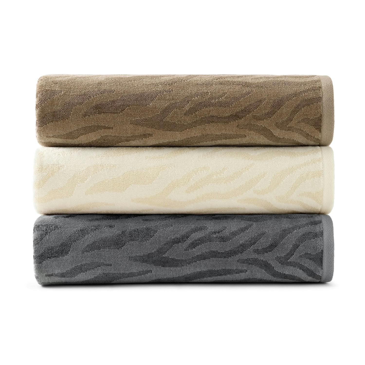 Fieldcrest Zebra Textured Bath Towel