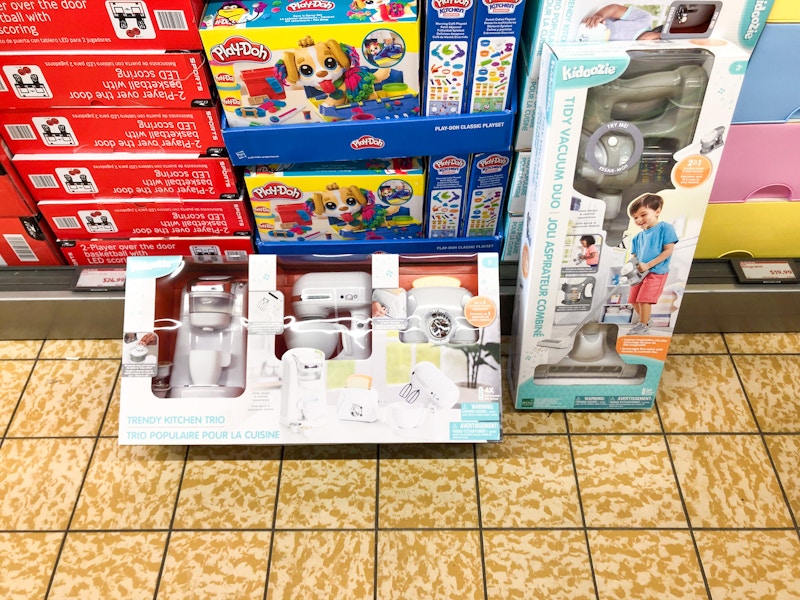aldi toy deals kidoozie kitchen trio or vacuum duo