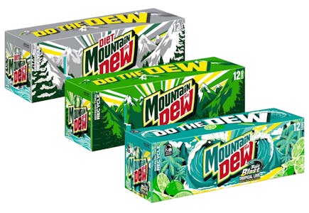 3 Mountain Dew 12-Packs