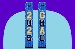 Class of 2025 Graduation Door Sign, $4 on Amazon card image