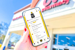 hand holding a smartphone displaying a 1-clip coupon deal in the kcl app