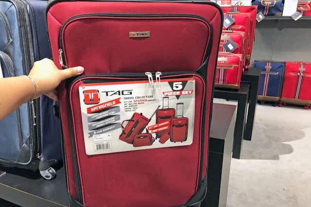 Grab a 5-Piece Luggage Set for $85 at Macy's card image