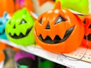 In-store photo taken at Target in the Halloween section of the Hyde & Eek Pumpkin Blow Molds