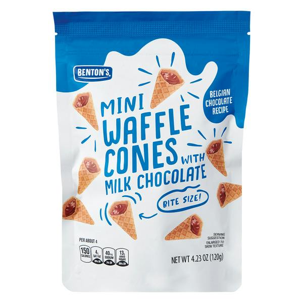 Milk Chocolate Mini Waffle Cones