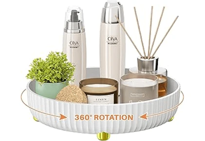 Rotating Makeup Organizer Tray