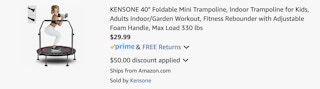Amazon Foldable Mini Trampoline 2025