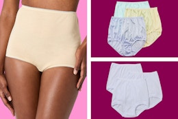 Nylon and Cotton Panty Packs on Sale for $9 at JCPenney (Reg. $18) card image