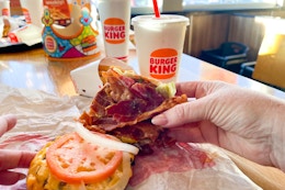 National Bacon Day Deals: Free Burger King Jr. Bacon Cheeseburger card image