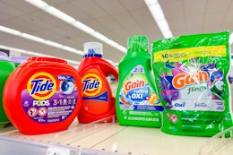 Tide and Gain Laundry Detergent, $6.74 Each at Walgreens ($0.12 per Load) card image