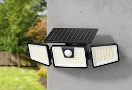 Motion Sensor Solar Lights 2-Pack, $22 on Amazon card image