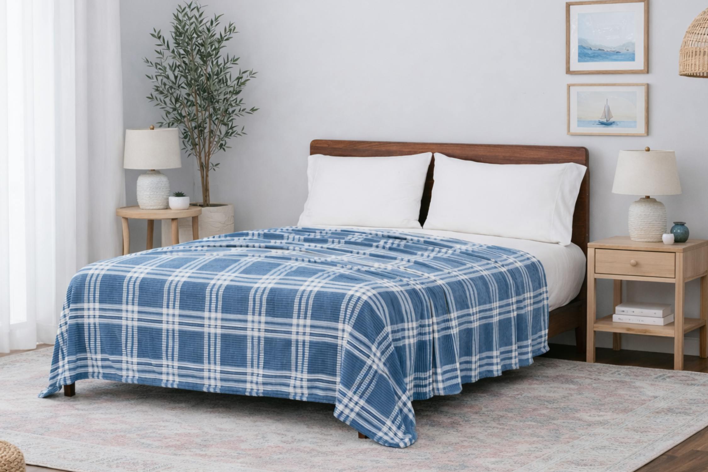 Walmart Mainstays king bed blanket